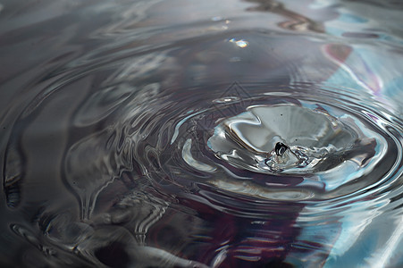 滴水喷洒产生波浪液体水滴蓝色环境气泡运动圆圈雨滴飞溅海浪图片