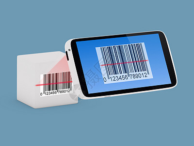 智能手机条码扫描器概念互联网技术标签鉴别细胞屏幕读者身份数据电话图片
