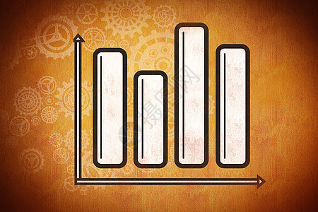 条形图表的复合图像绘图计算机齿轮智力机器数字插图数据机械车轮背景图片
