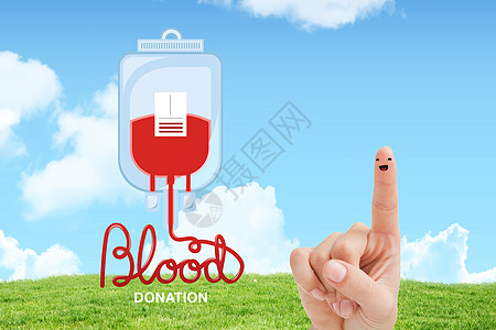 献血综合图象本草女性绿色医院血液手指样本卫生诊所医疗图片