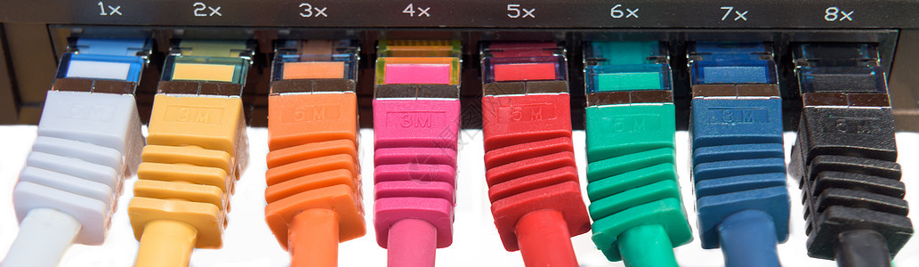 网络绳索电脑黑色粉色彩虹绿色数据路由器红色局域网图片