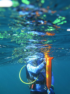 泰国北安达曼潜水员爱好冒险海洋场景男人生活假期蓝色游泳热带图片