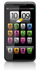 触摸屏智能手机短信插图玩家白色电话按钮上网技术电讯电脑图片