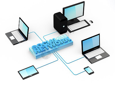 社交媒体概念通讯电脑电子商务世界合作技术互联网社会插图电讯图片