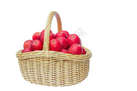 带红苹果的全篮子图片