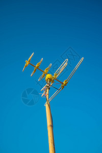 天天电视盘子频率移动细胞播送空气卫星电话电视信号图片