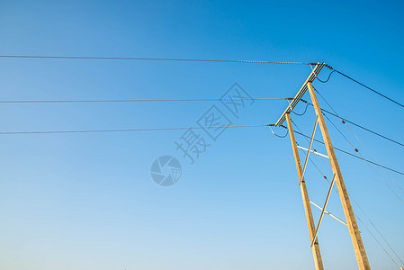 电力站电源线电缆邮政活力力量建造电线技术金属天空图片