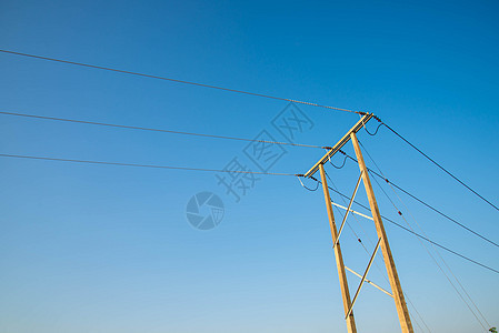 电力站活力工程危险电压金属线条建造电气力量天空图片