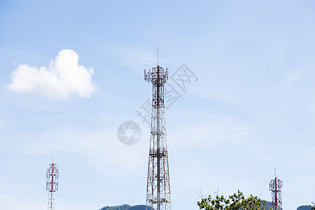 电话天线数据微波建造电讯桅杆发射机细胞中继器天空互联网图片