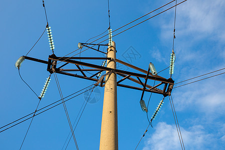高压电压哨所金属发电部门能源精力蓝色危险活力建造行业图片