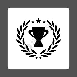 颁奖按钮覆盖彩色集的光标图标领导者迷宫灰色桂冠评分玻璃背景奖项报酬金杯图片