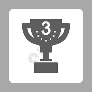 第三奖按钮的第三奖图标 来自授标盘彩色集字形迷宫酬金成就奖项背景正方形质量冠军锦标赛图片