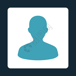 头图用户平蓝色和白颜色整数按键身体图标丈夫数字经理成员男性深蓝色性格身份背景