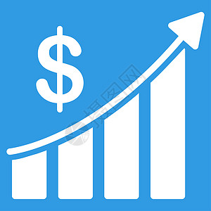 销售图标收益信息薪水基金利润背景商业图表蓝色财政图片