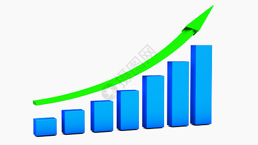 商业增长图图表投资进步金融蓝色速度市场插图公司销售量背景图片