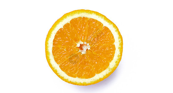白底橙色水果的切片白色橙子工作室食物热带圆形饮食图片