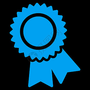 来自竞争与成功双色图标集的认证图标文凭保修单证书背景海豹徽章黑色贴纸报酬速度图片