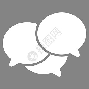 Webinar 图标论坛邮政社会气球白色博客灰色短信气泡标签图片