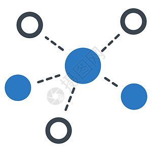 虚拟链接图标团队节点细胞组织线条社交分支机构圆圈合作图表图片