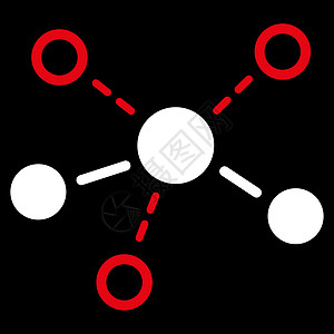 结构图标团队线条光栅社区公司组织白色社交节点原子图片