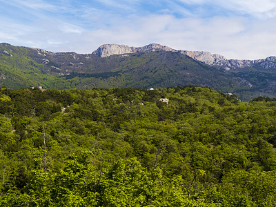 下午在山丘上公园高山蓝色晴天悬崖风景冒险日落高度旅游图片