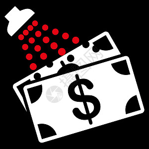商业集的洗钱图标现金财富洗衣购物垫圈犯罪金融机器宝藏自助图片