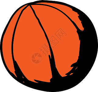 孤立的篮球圆面背景图片