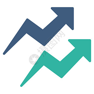 来自的趋势图标推介会信息战略经济光栅图表进步市场数据统计图片