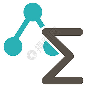 从调出的分析图标青色科学光栅会计解决方案公式化学品计算数学化学图片