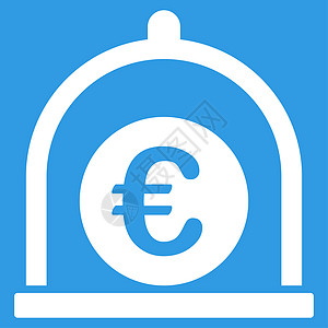 欧元标准图标银行背景订金硬币投资收益保险箱资本白色基金图片