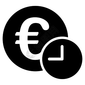 欧元信用图标货币日程时间银行宝藏商业经济财富贷款硬币图片