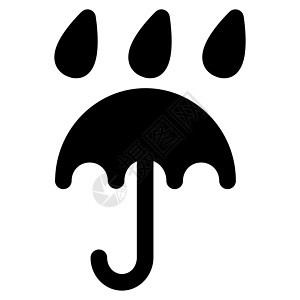 雨保护图标风暴安全黑色保险天气阳伞下雨气象气候雷雨图片