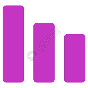 栏图表减少图标紫色推介会进步报告销售量经济利润库存市场信息图片