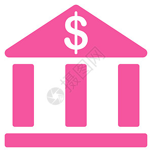 银行图标投资银行业中心资金硬币现金销售量货币建筑财富图片