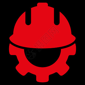 开发图标技术商业字形配置机器工人头盔承包商建设者盔甲图片
