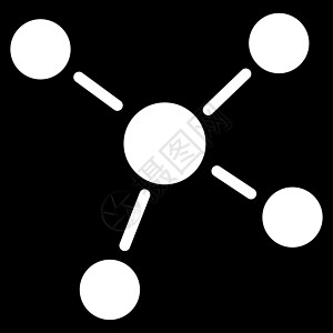 链接图标导航团队节点社会界面中心互联网团体合作原子图片