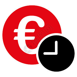欧元信用图标联盟现金商业销售字形银行债务宝藏投资时间图片