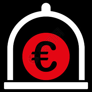 欧元标准图标基金储蓄硬币防腐剂货币圆顶资本金库现金商业图片