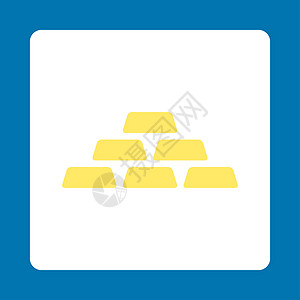 宝藏图标保险柜背景黄色贮存商业现金投资金字塔硬币砖块图片
