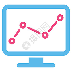 由监测的图标市场光栅视频报告推介会屏幕监控图表评价桌面图片