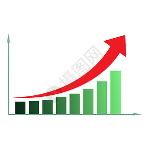 箭头图表业务职业教学进步统计红色绘画数据草图坐标商业图片