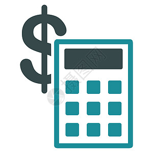 计算来自商业集的图标银行计算器致富会计电子银行业货币平衡金融金库图片