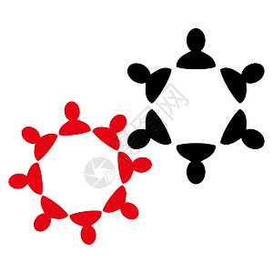 商业集成的合作图示社区团结友谊集体红色伙伴组织合作者人群社会图片