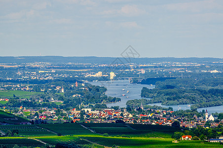 Rhein河 Ruedesheim 德国图片