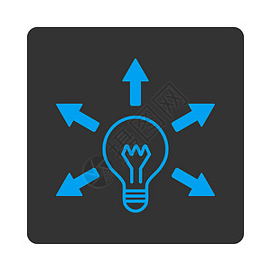 理想点图标气泡电气灯泡照明正方形箭头电子产品经营科学技术图片