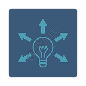 理想点图标按钮正方形科学技术灯泡教育气泡创造力力量头脑图片