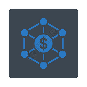 方案图标制度正方形节点中心商业控制银行业团体组织货币图片