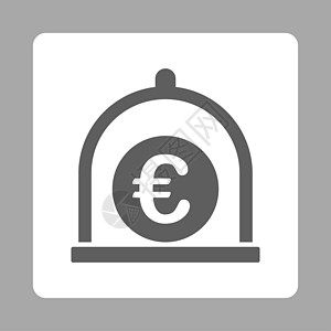 欧元标准图标资本金库储物盒货币按钮基金订金银行硬币安全图片