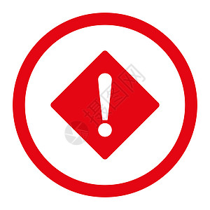错误平面红色整形光栅图标安全警告感叹号危险字形信号预防事故警报菱形图片