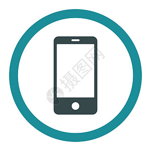 智能手机平板软蓝色彩色四轮光栅图标通讯器短信电讯软垫电话框架屏幕展示电子字形图片